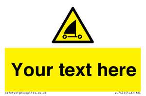 Custom Warning sand yachting